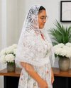 Embroidery Mesh Lace Veil