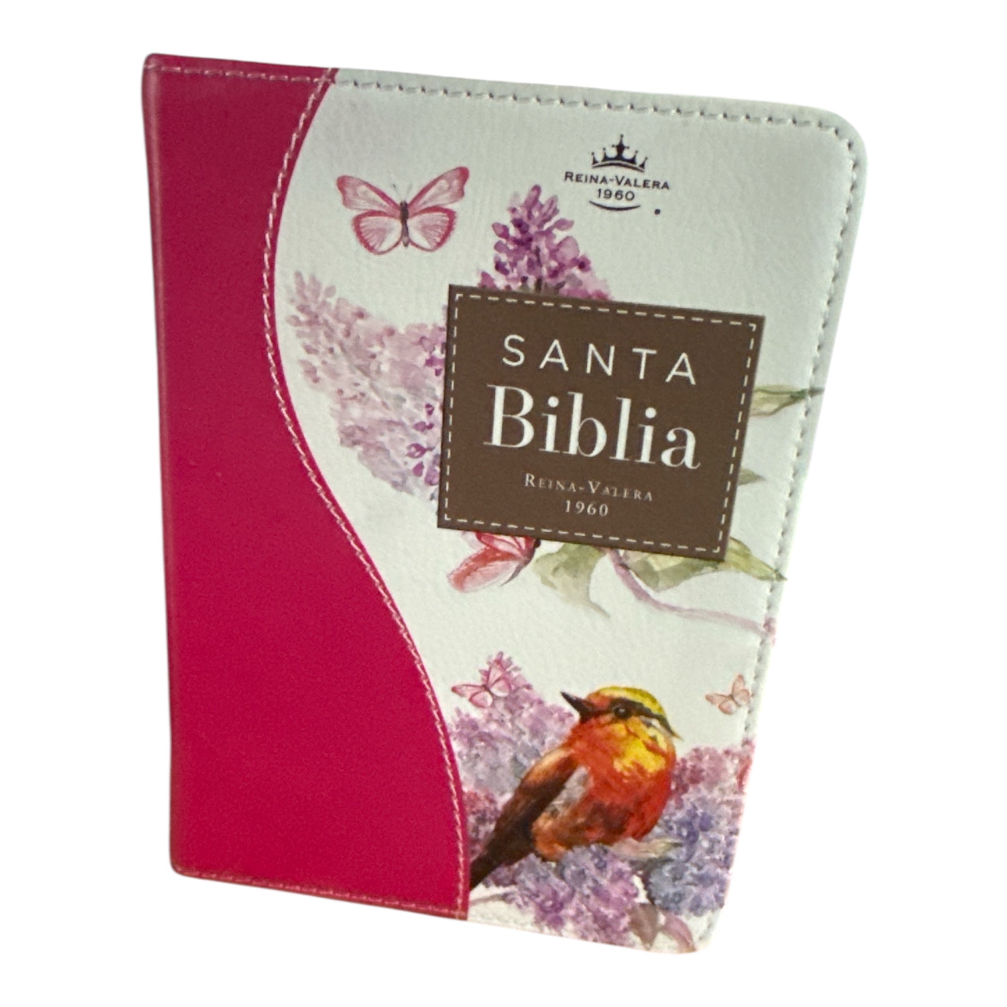 Biblia de bolsillo RV1960 floral fucsia
