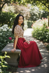 Scarlet meadow maxi dress