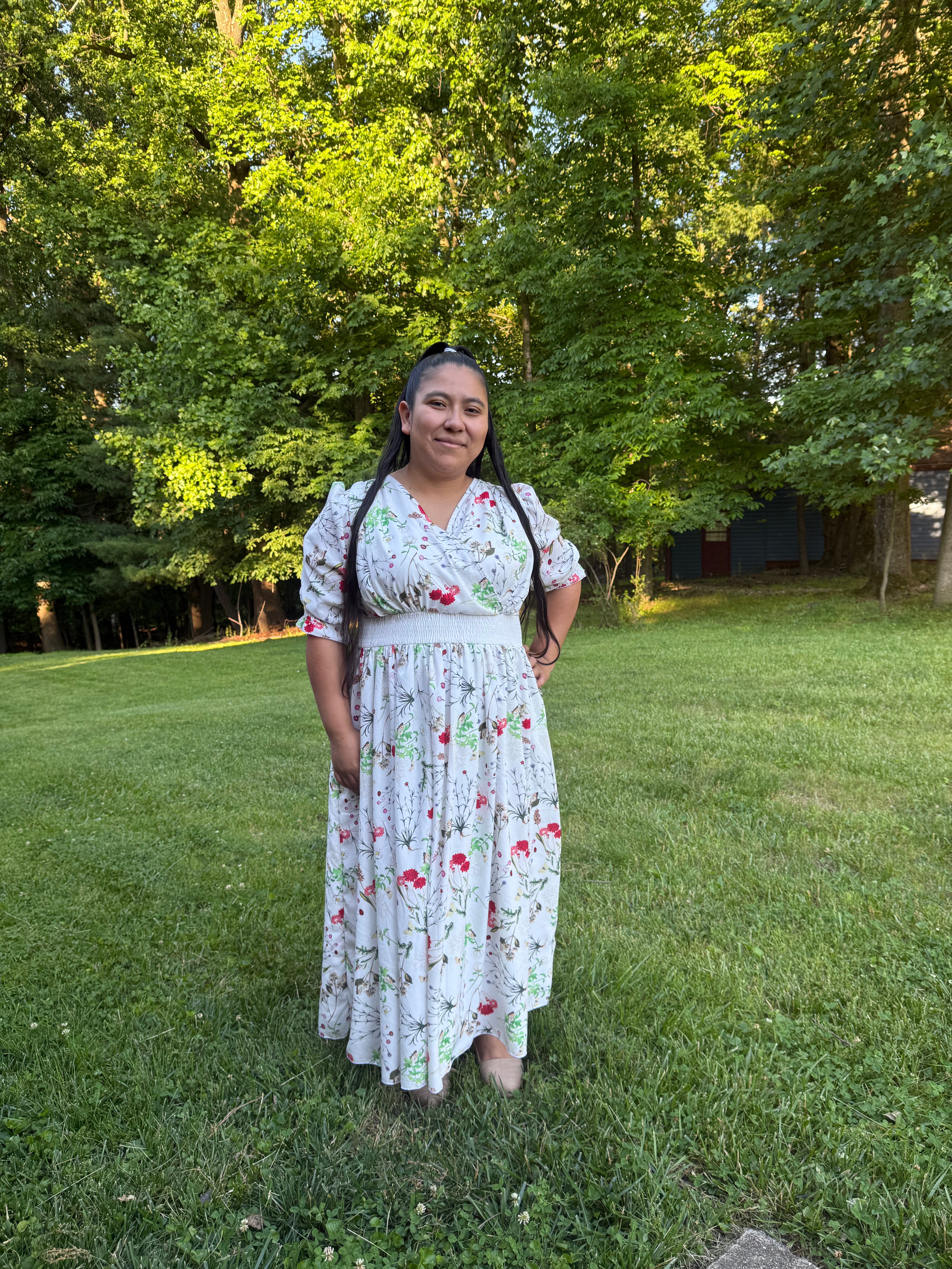 Eliana Garden Floral Smocked Maxi Dress