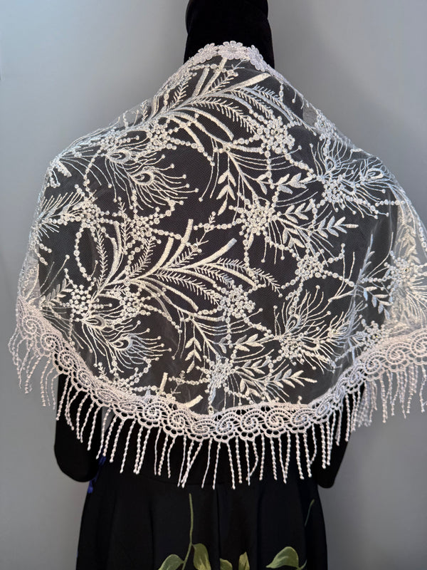 Embroidery Mesh Lace Veil