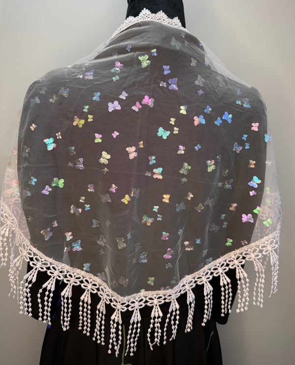 Butterfly Mesh prayer Veil
