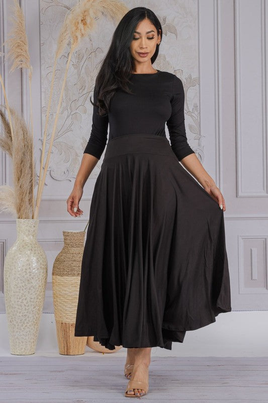 Midnight grace maxi skirt