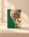 Green Floral Grace Spanish Bible Reina-Valera 1960 on a warm ivory background