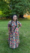Royal Bloom Maxi Dress