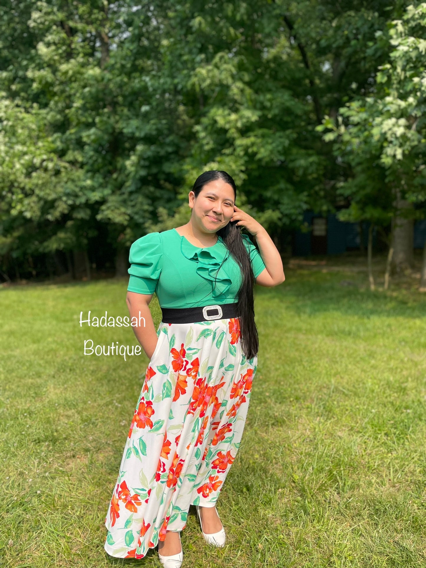 Turquoise maxi dress