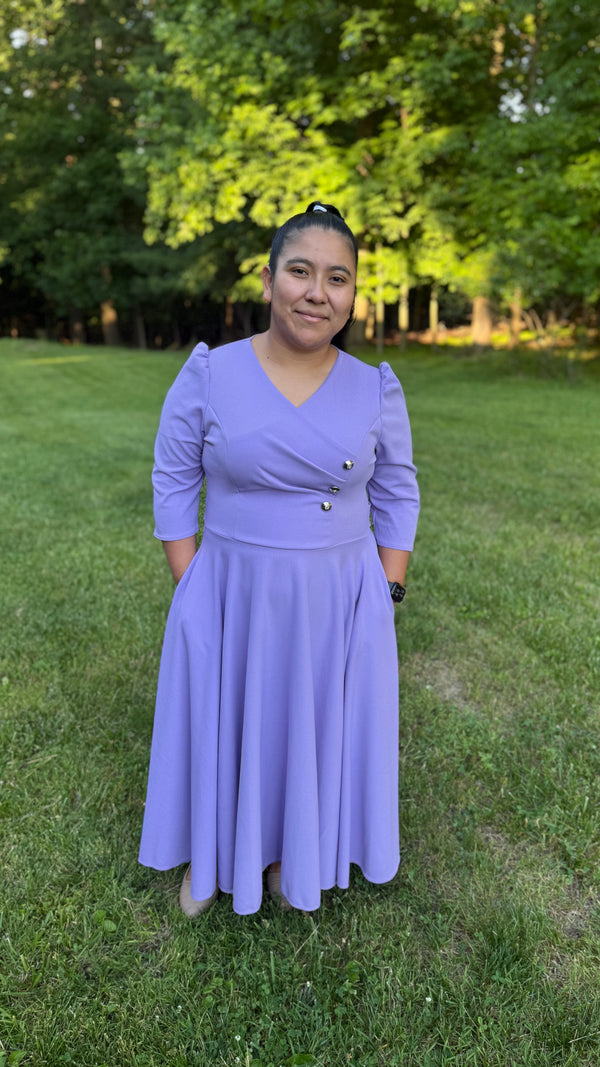 Lavender Midi Dress